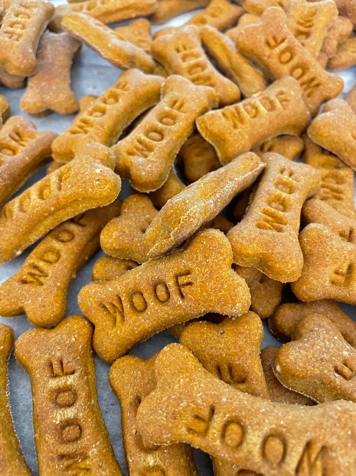 "WOOF" Stamped Pumpkin Peanut Butter